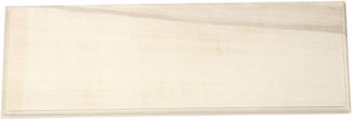 langwerpig schild hout 30 x 10 blank per stuk