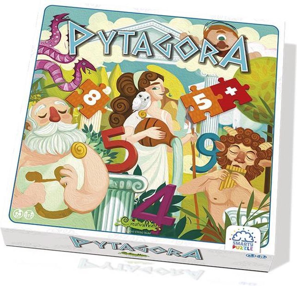 CreativaMente Puzzels: PYTAGORA 28x28x6cm, FRANSE versie, 252-delig, 5+