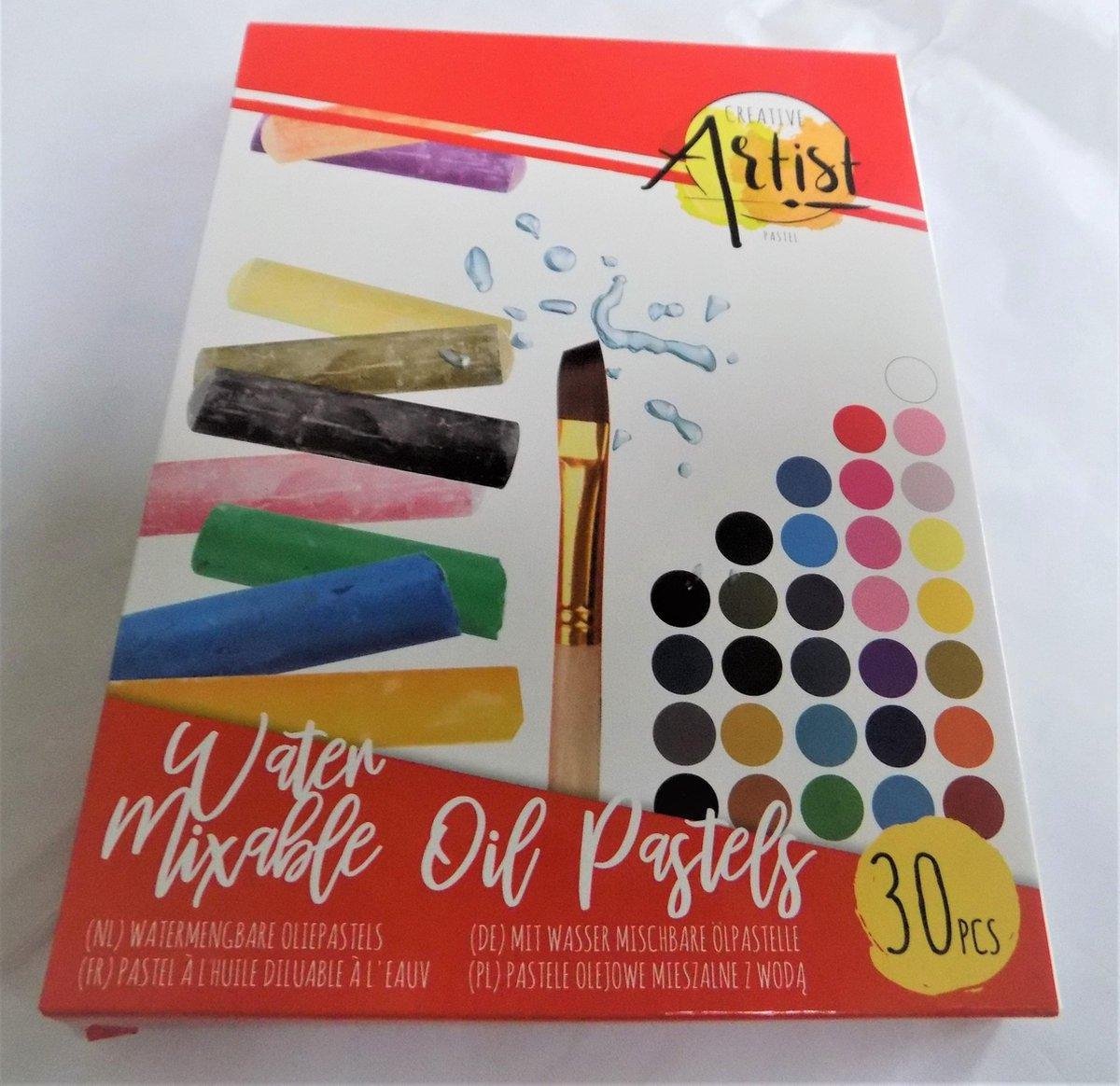 creative artist watermengbare oliepastels 30stuks / oliepastels