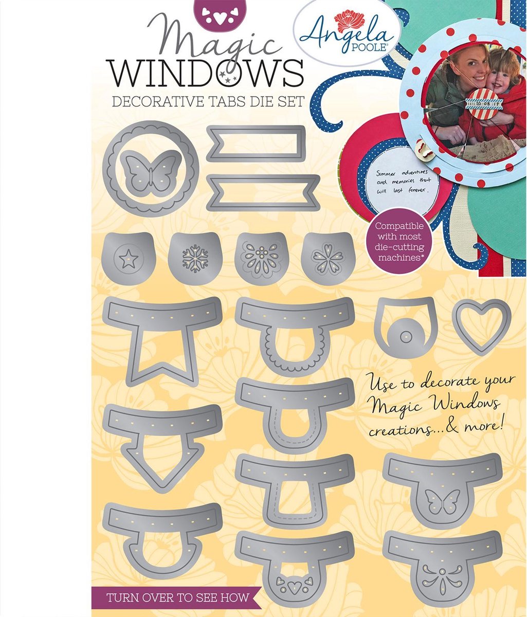 Angela Poole Stans - Magic Windows - Tabs - Diverse varianten - Set van 19