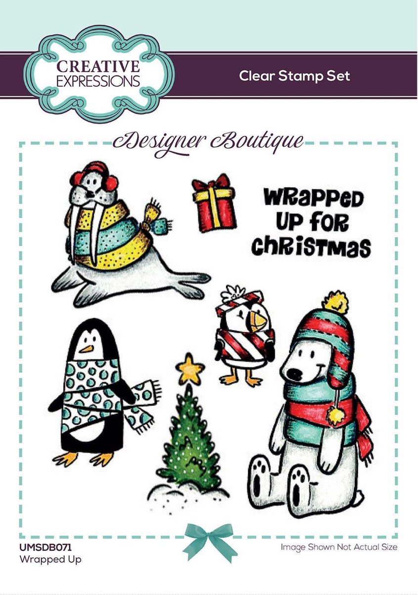 Creative Expressions - Designer Boutique Collection Clear Stamp Set  Wrapped Up  A6