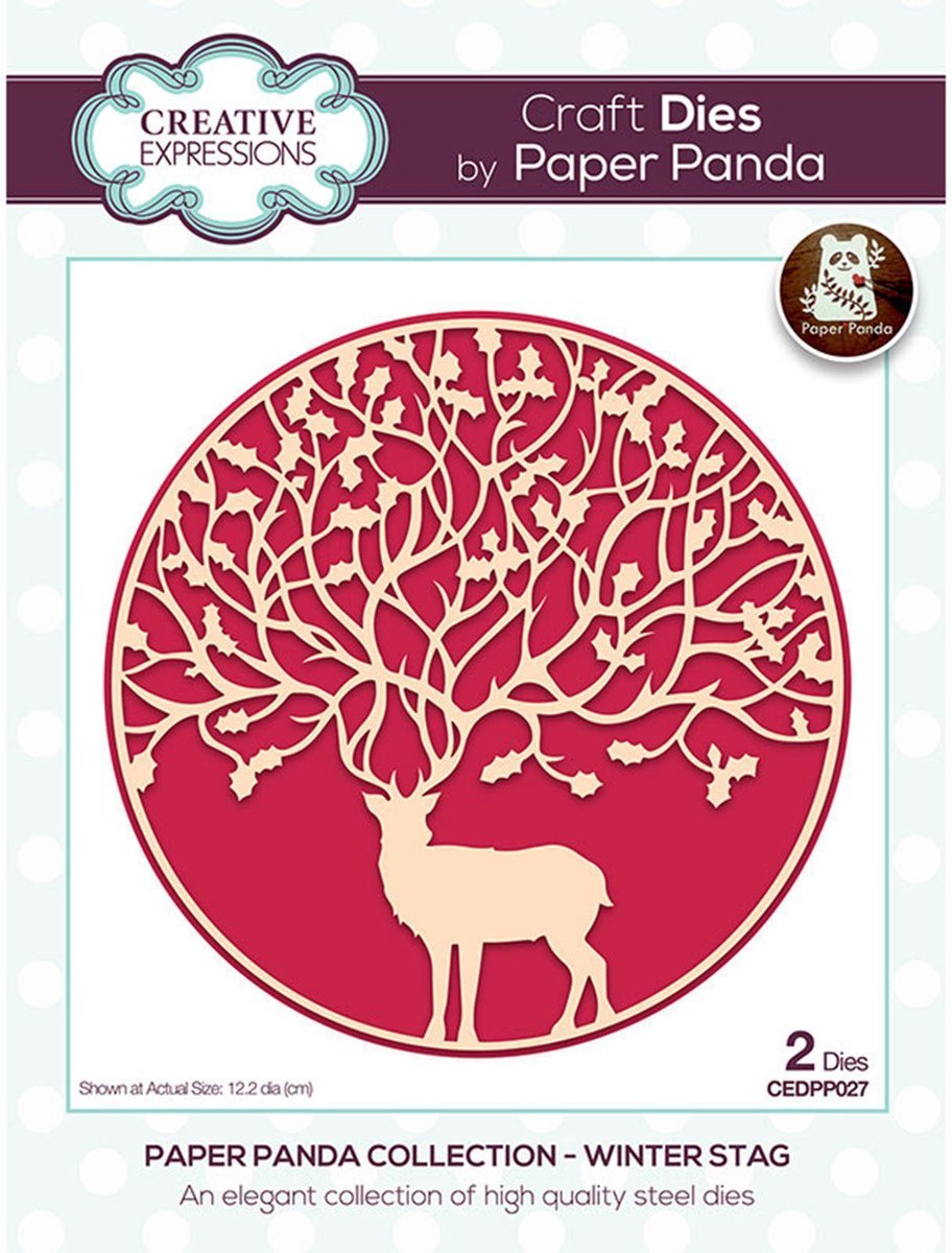 Creative Expressions - Paper Panda Snijmal Winter Stag