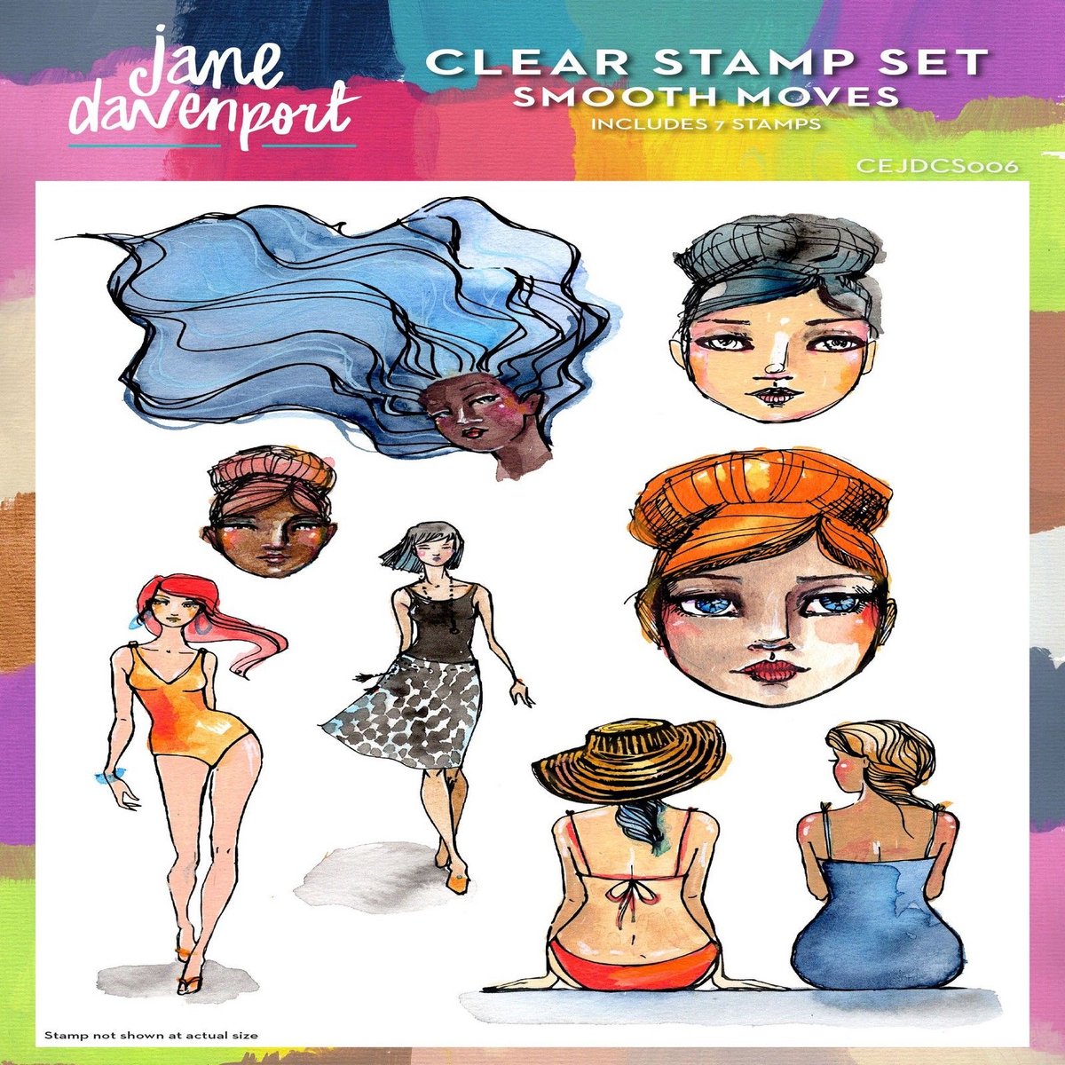 Creative Expressions Clear Stamp Set Smooth Moves