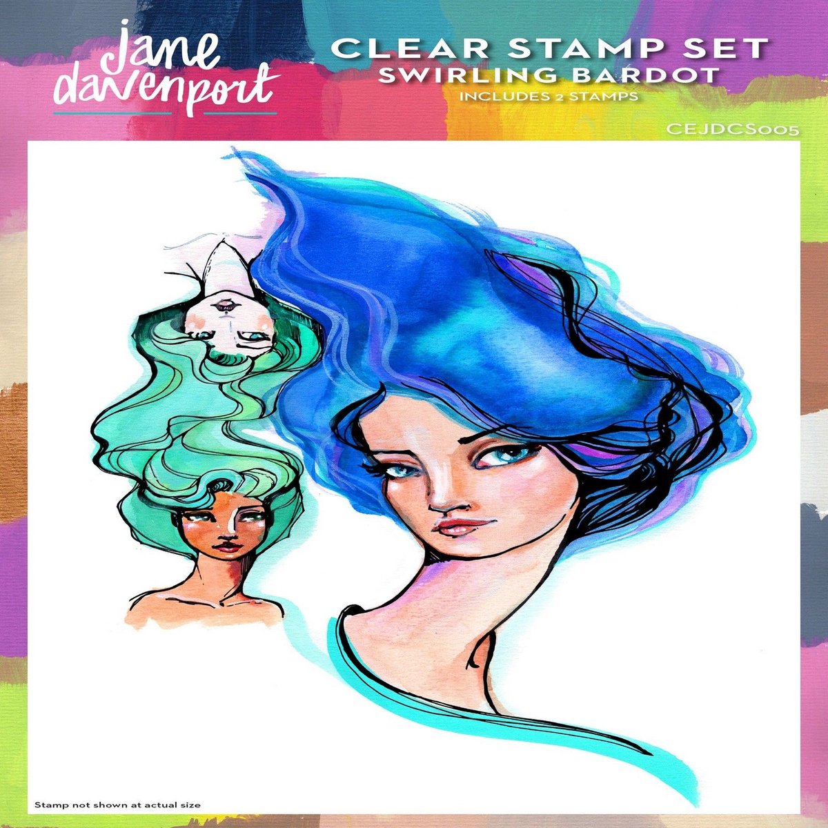 Creative Expressions Clear Stamp Set Swirling Bardot