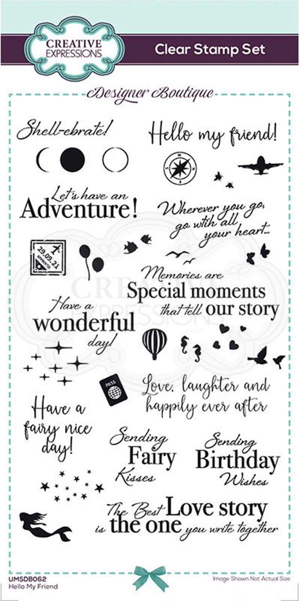 Creative Expressions Clear stamp - Diversen - 11 x 22 cm - 30 stempels