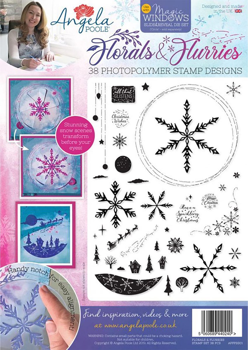 Creative Expressions Clear stamp - Sneeuw en ijs - A4 - Set 38 stempels