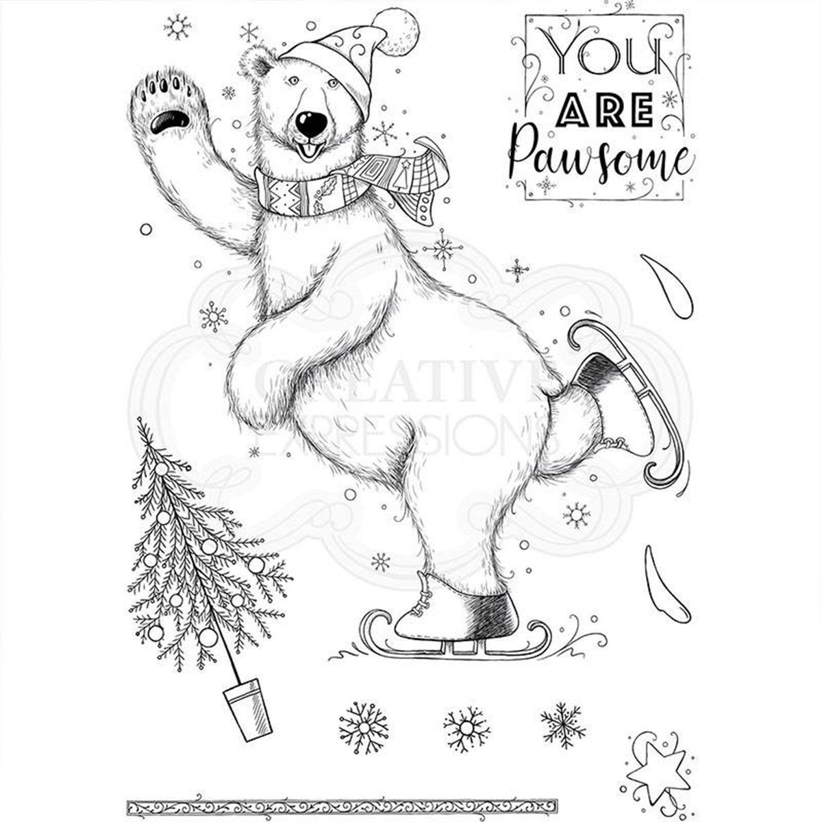 Pink Ink Designs Clear stamp - Beary Christmas - A5 - Set van 10