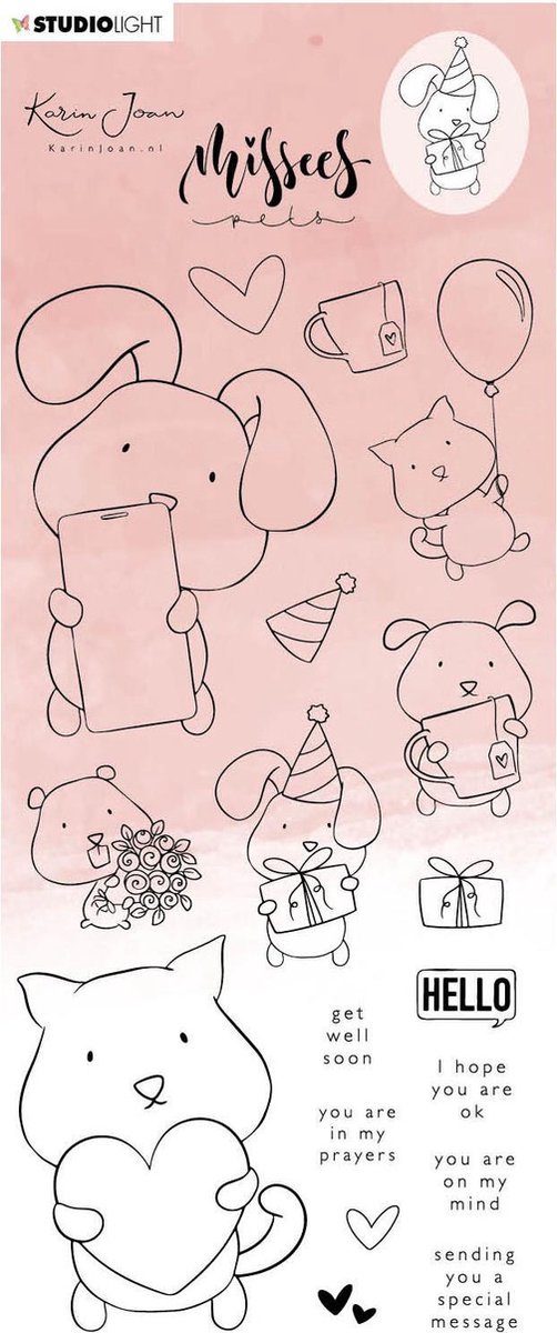 Studio Light • Clear Stamp Anna & Bella Missees Collection nr.14