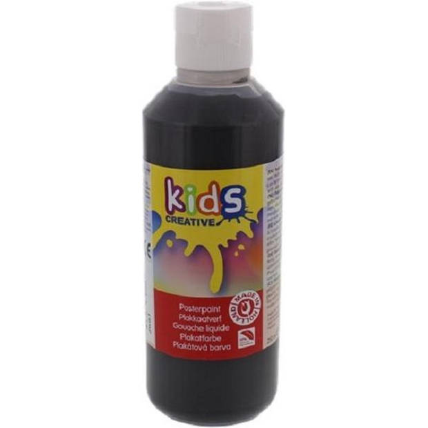 Plakkaatverf Merkloos - Kinderen Verf - Zwart 250 ml - 1 Stuk