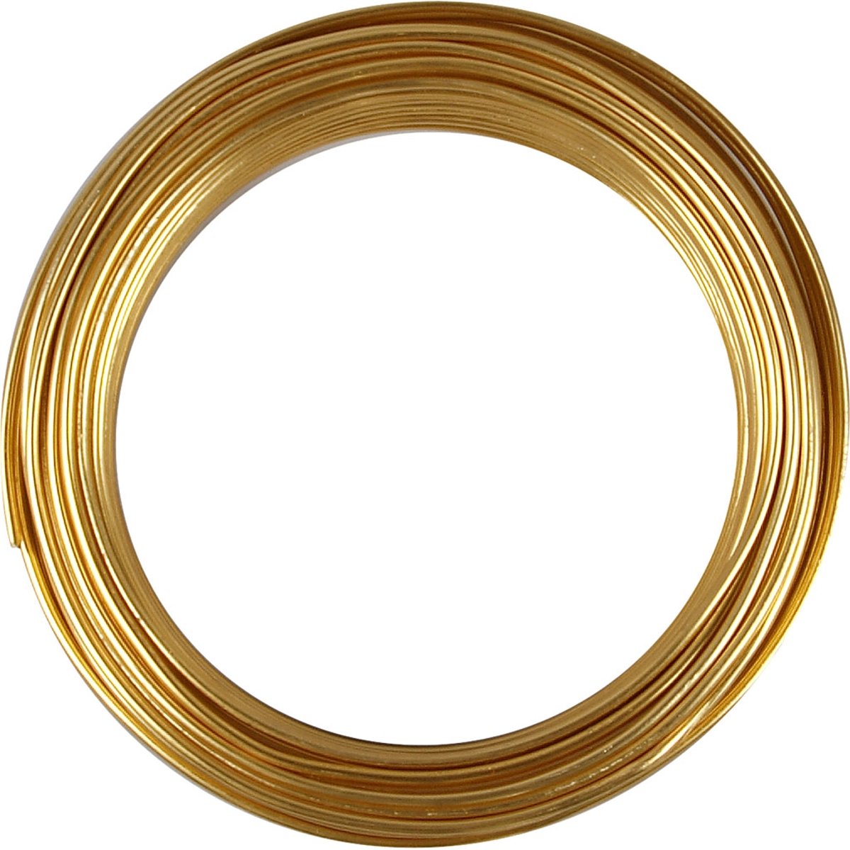 Aluminium draad, dikte 3 mm, goud, 29 m