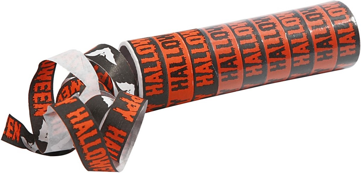 Creotime Serpentines Halloween Oranje/ Zwart 2 Rollen