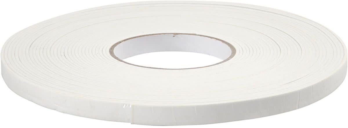 Dubbelzijdig foam tape, b: 12 mm, 15 m