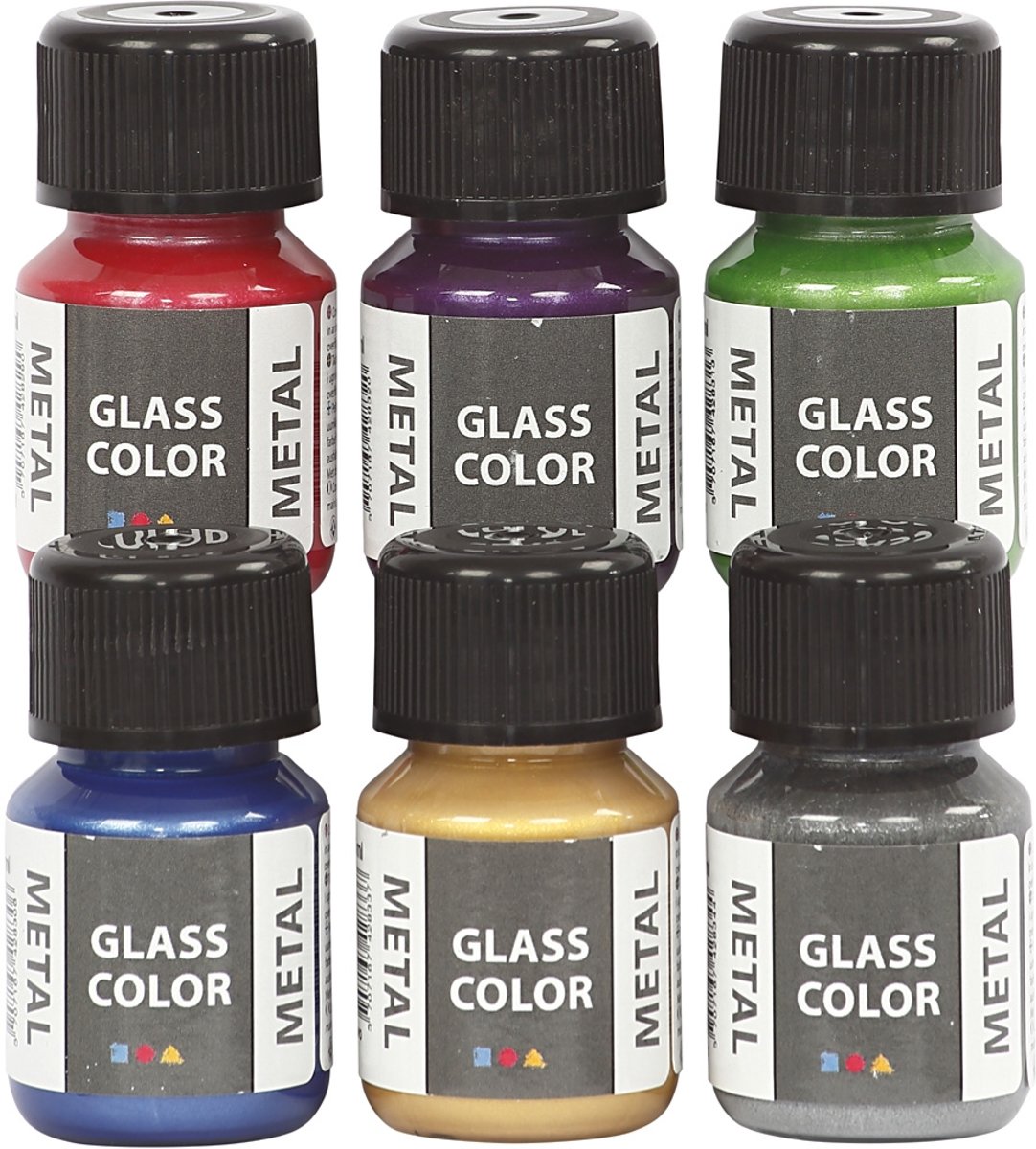 Glass Color Metal, 6x35 ml