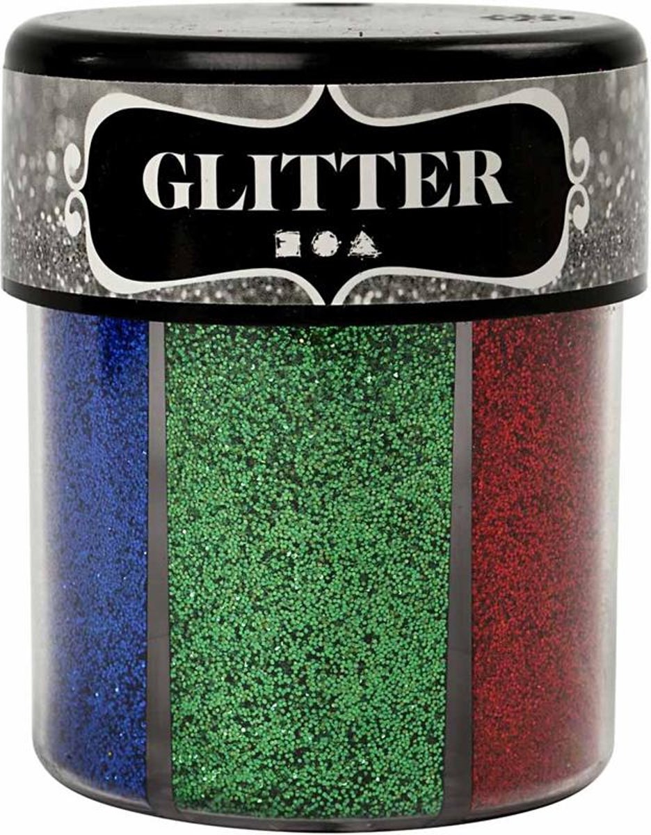 Glitter - Assortiment, 6x13 gr