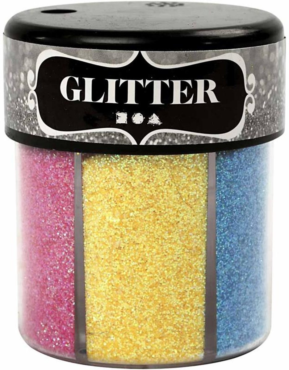 Glitter - Assortiment, 6x13 gr