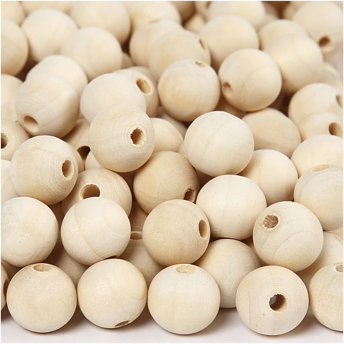 Houten kralen, d: 15 mm, china berry, 500 stuks