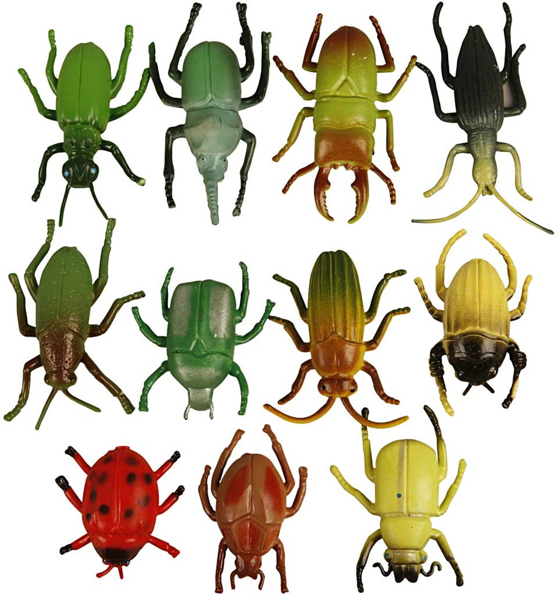 Insecten, afm 5 cm, 60 assorti