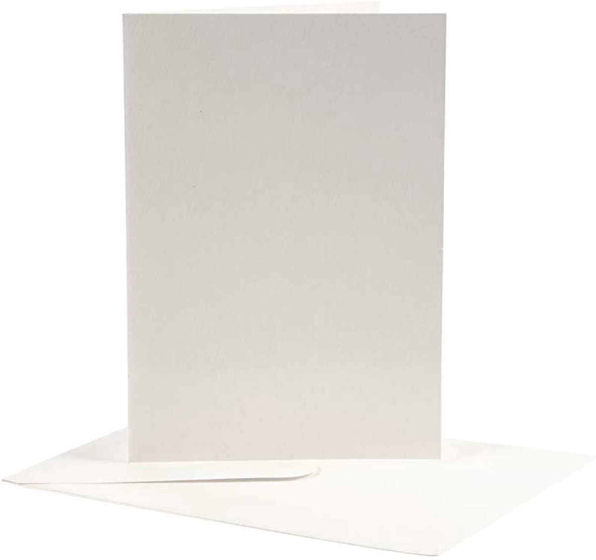 Kaarten & Enveloppen, afmeting kaart 12,5x17,5 cm, off-white, 10 sets