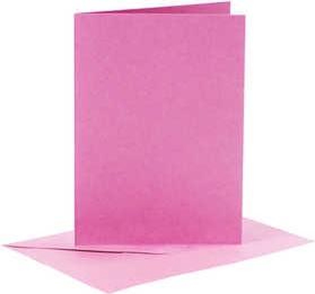 Kaarten en enveloppen, afmeting kaart 10,5x15 cm, afmeting envelop 11,5x16,5 cm, roze, 6sets