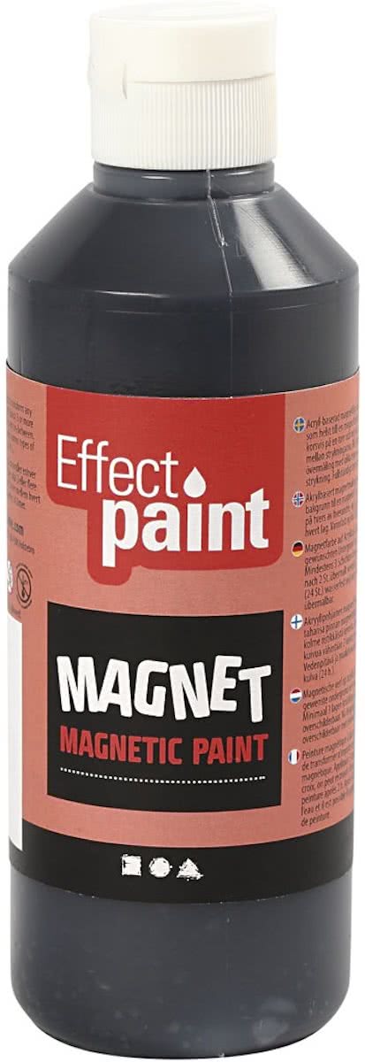 Magnetische verf, zwart, 250 ml