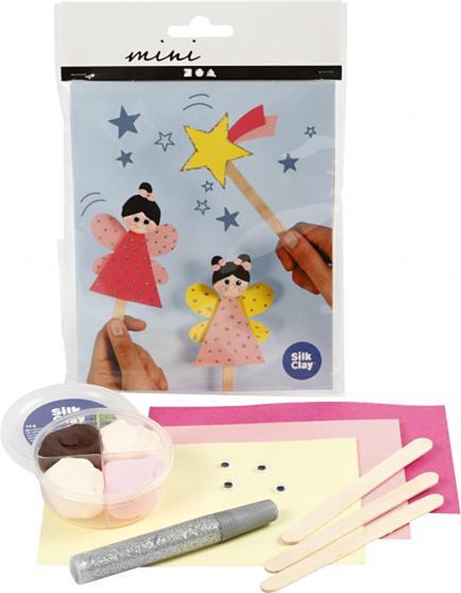 Mini Creatieve Set ijsstokjesfiguren-prinsessen 1set