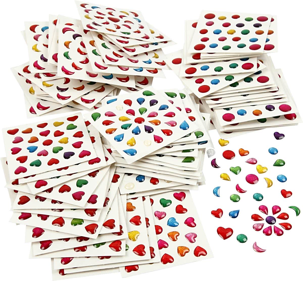 Mini stickers, afm 7-11 mm, 100 vellen