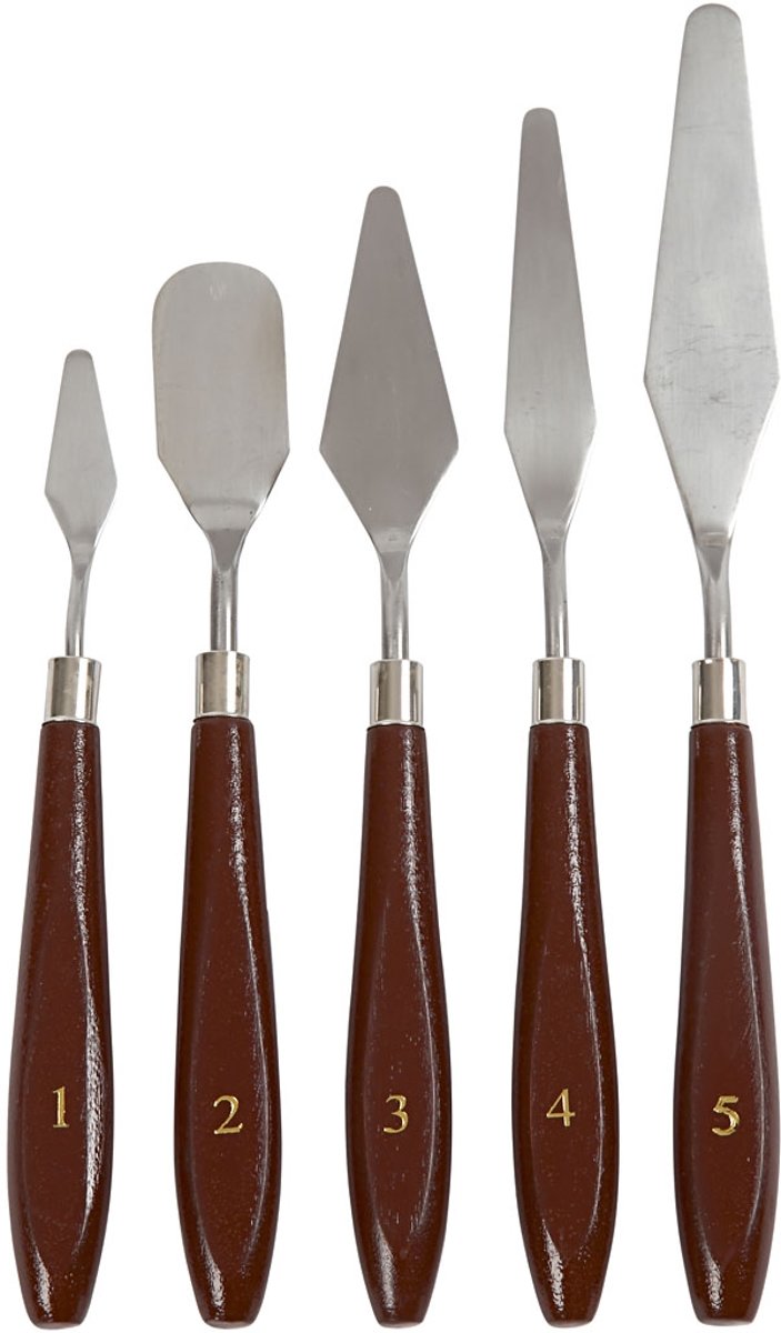 Paletmessen set, 5 assorti