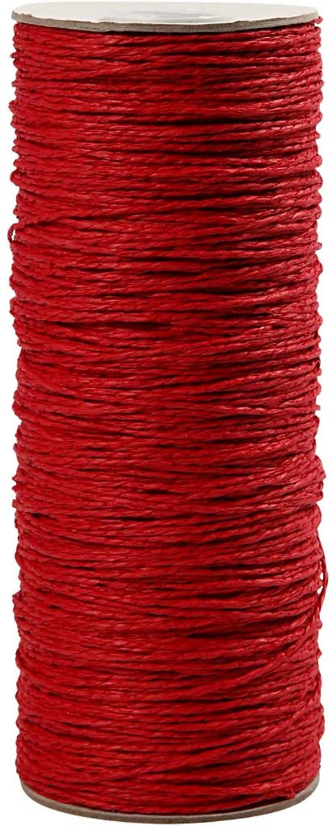 Papiergaren, dikte 1,8 mm, rood, dun, 250 gr