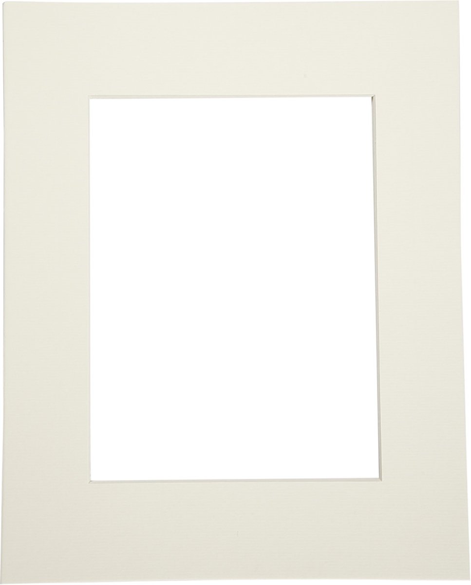 Passepartout lijsten, afm 24x30 cm, off-white, 5 stuks, 500 gr