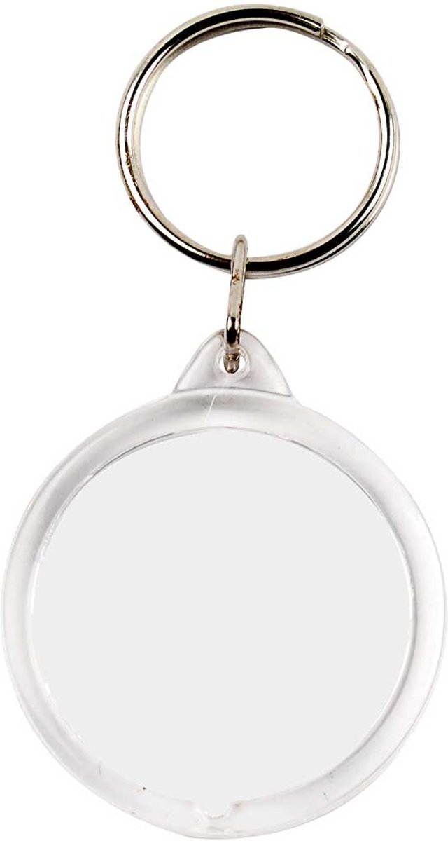 Sleutelhanger, d: 40 mm, Rond, 25 stuks