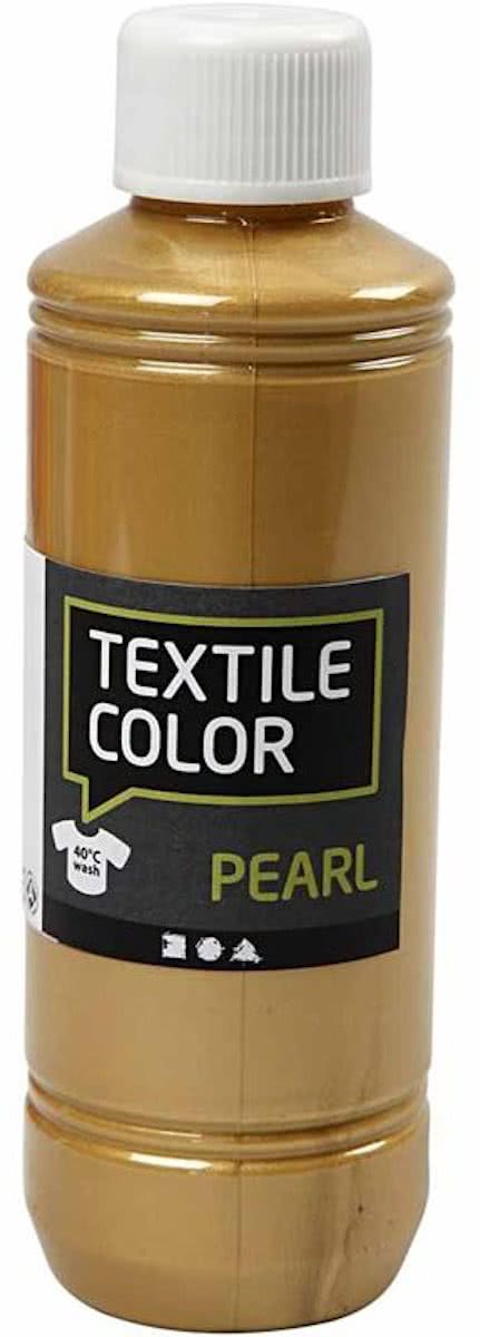 Textile Color, goud, pearl, 250 ml