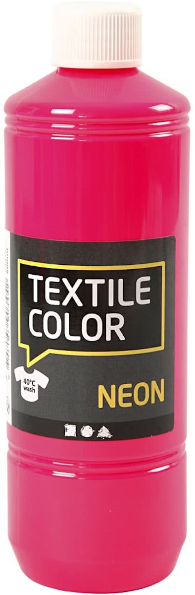 Textile Color, neon roze, 500 ml