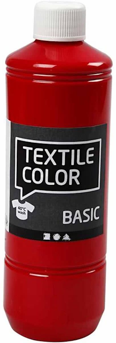 Textile Color, rood, 500 ml