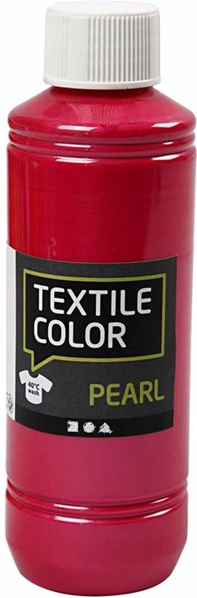 Textile Color, roze, pearl, 250 ml