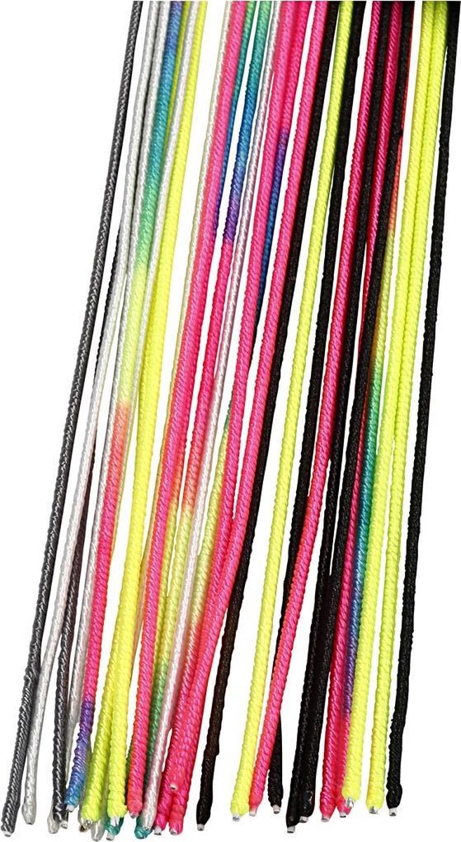 Wire met nylon, l: 40 cm, kleuren assorti, 30 assorti