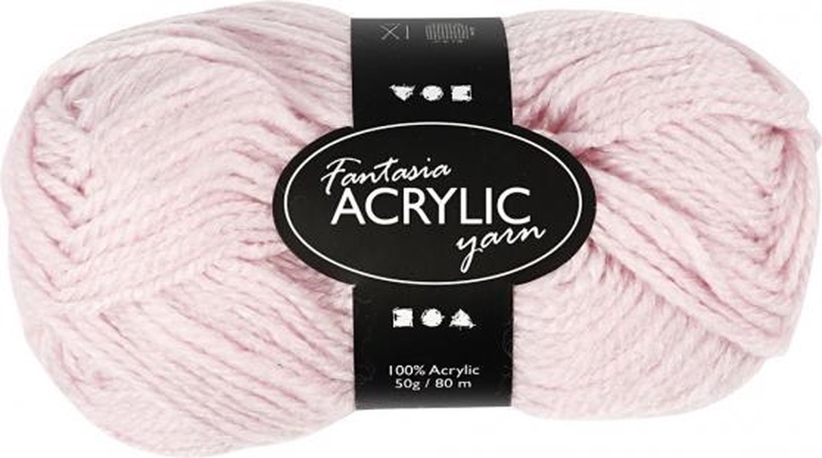 fantasia acryl garen lichtroze 80 m 50 g