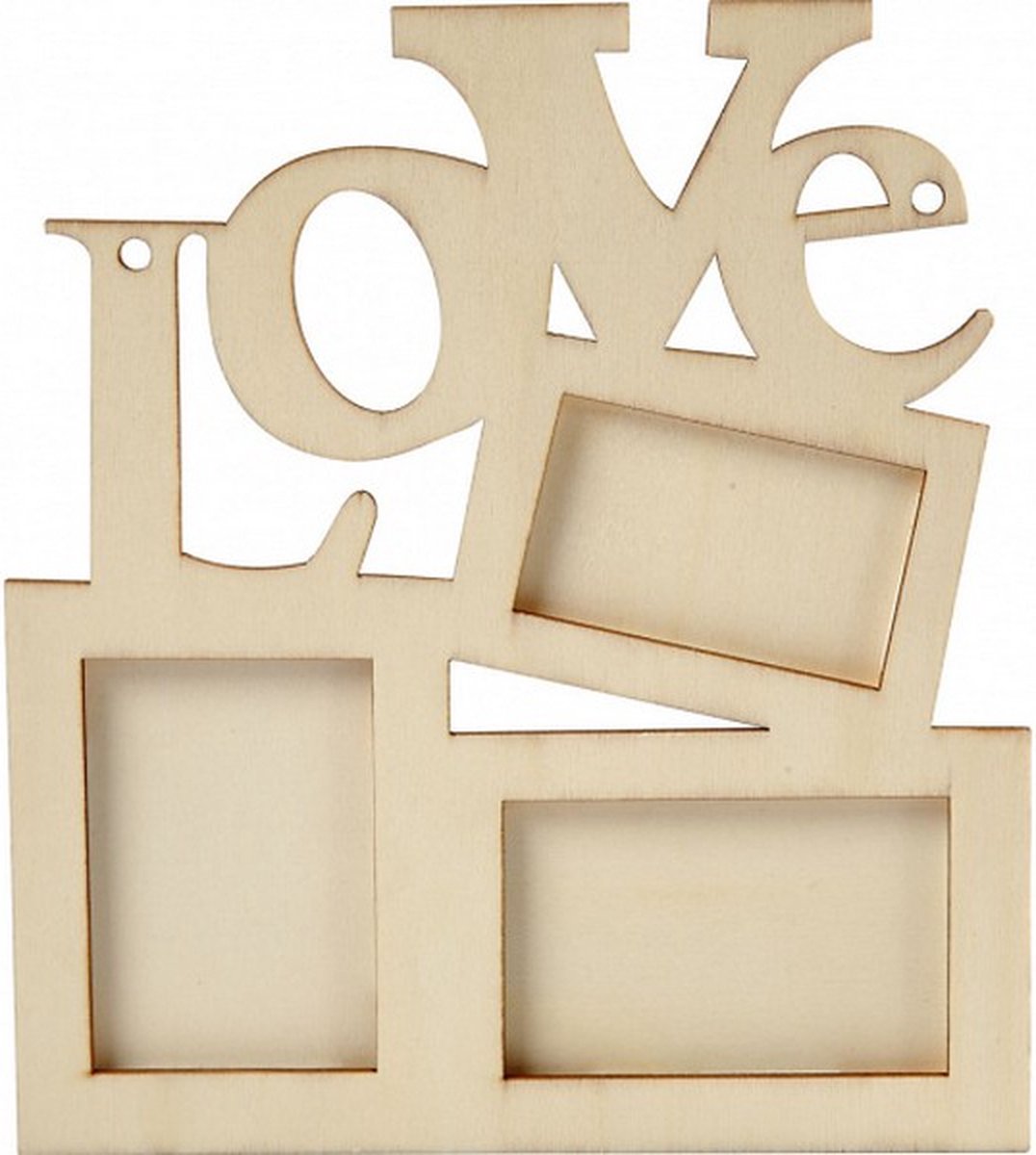 fotolijst Love 19,7 x 16 cm naturel 10 stuks