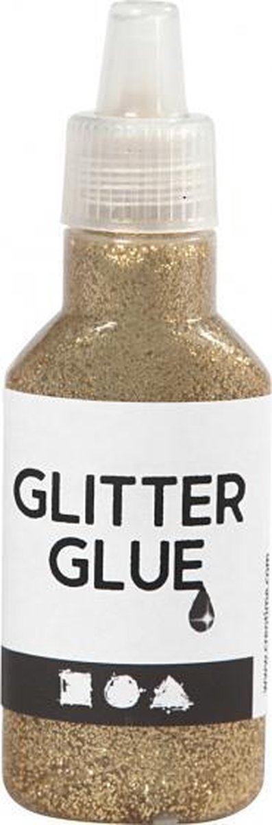 glitterlijm 25 ml goud