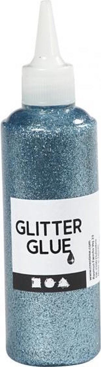 glitterlijm lichtblauw 118 ml