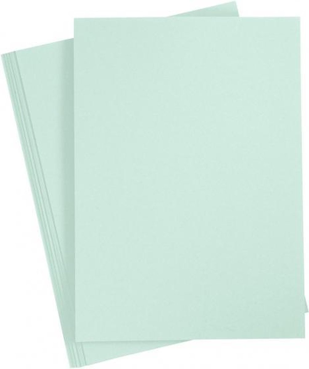 karton 21 x 29,7 cm 10 stuks pastel groen