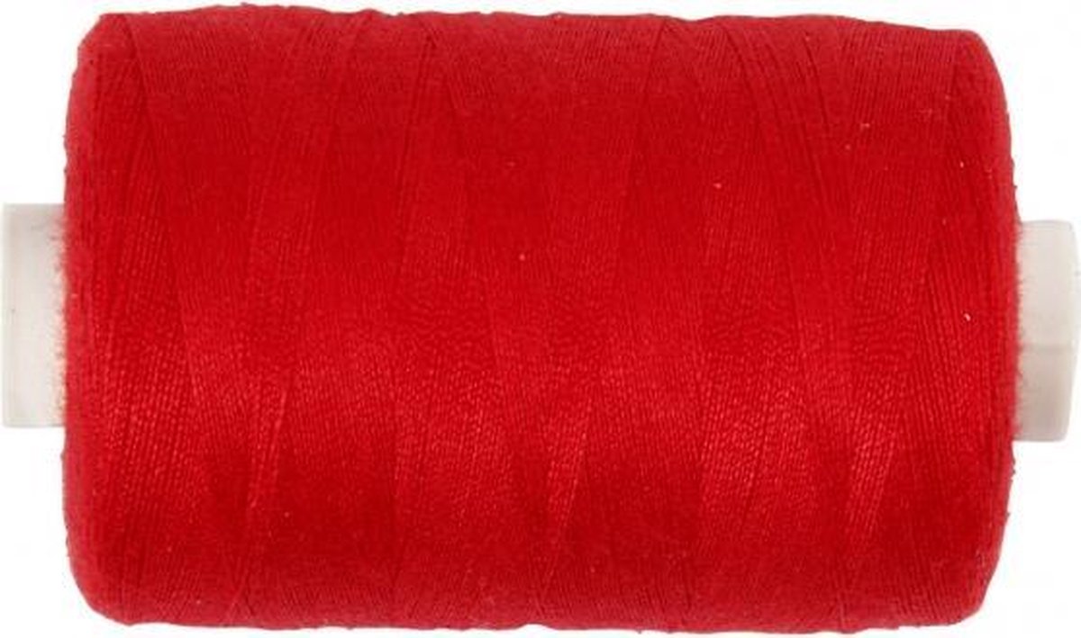 naaigaren polyester rood 1000 meter