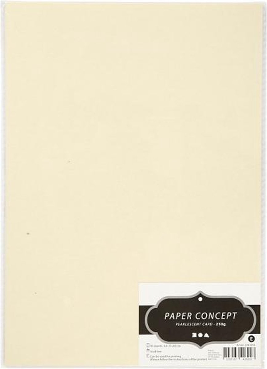 parelmoerkarton beige A4 beige 10 stuks