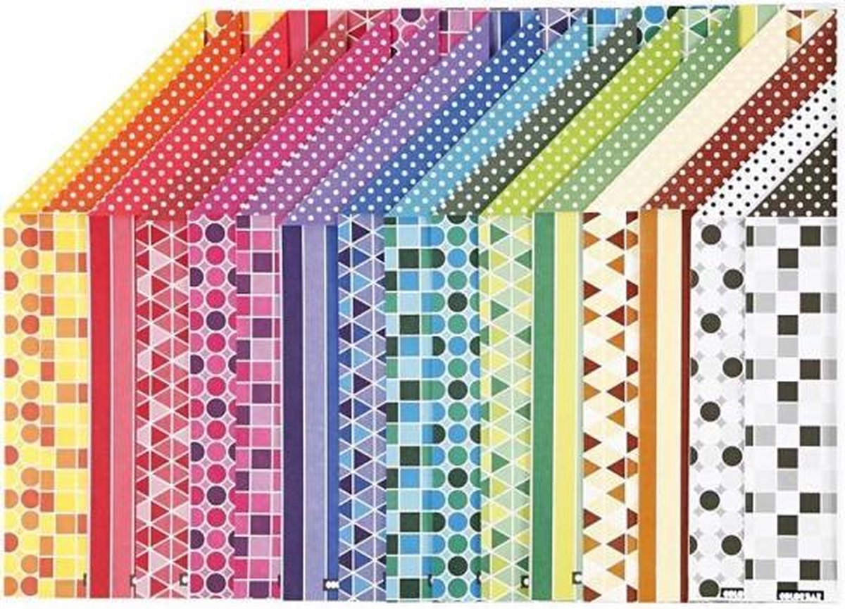 patroonkarton 21 x 29,7 cm 16 stuks multicolor