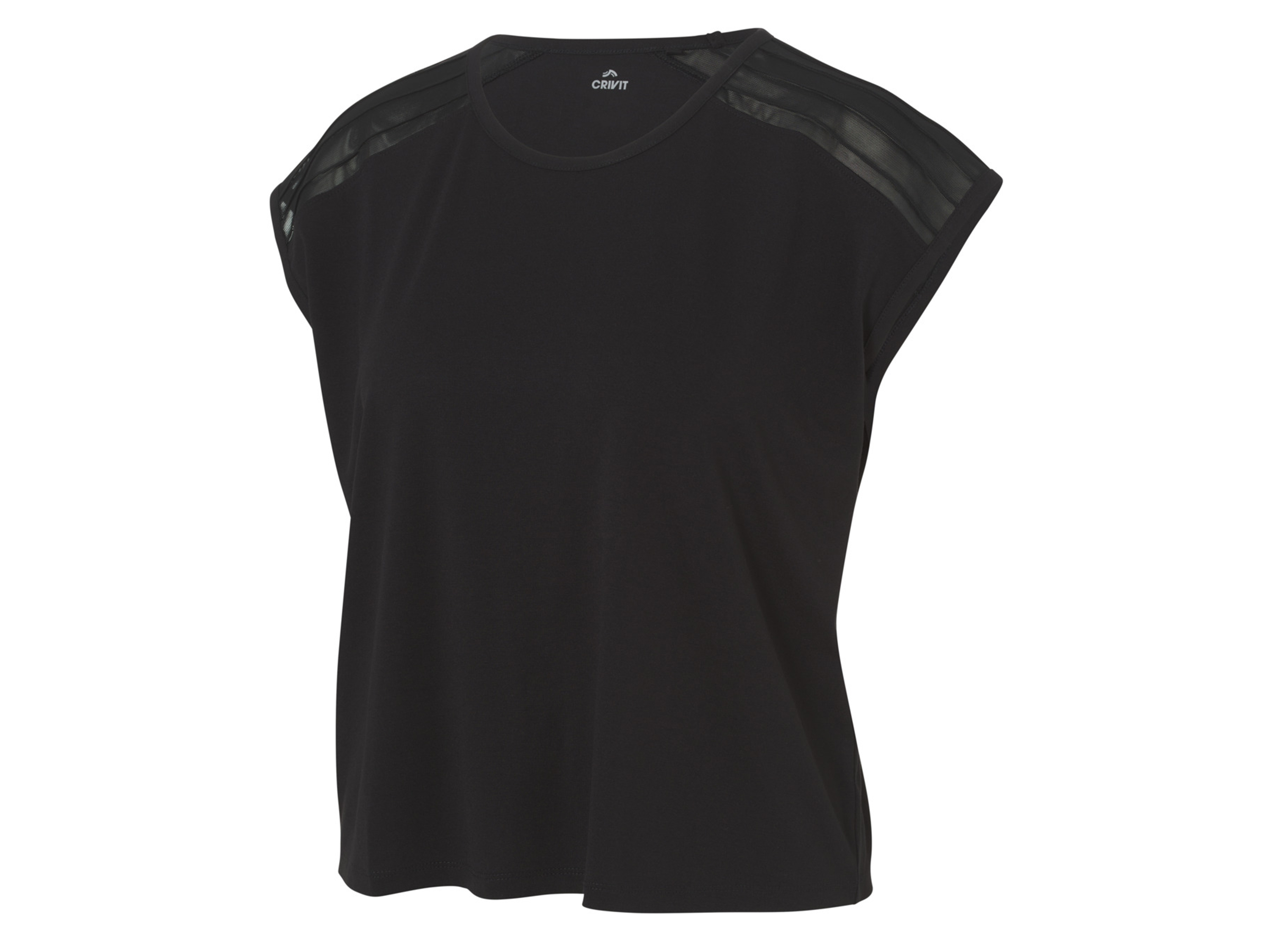 CRIVIT Dames sportshirt (S (36-38), Zwart)