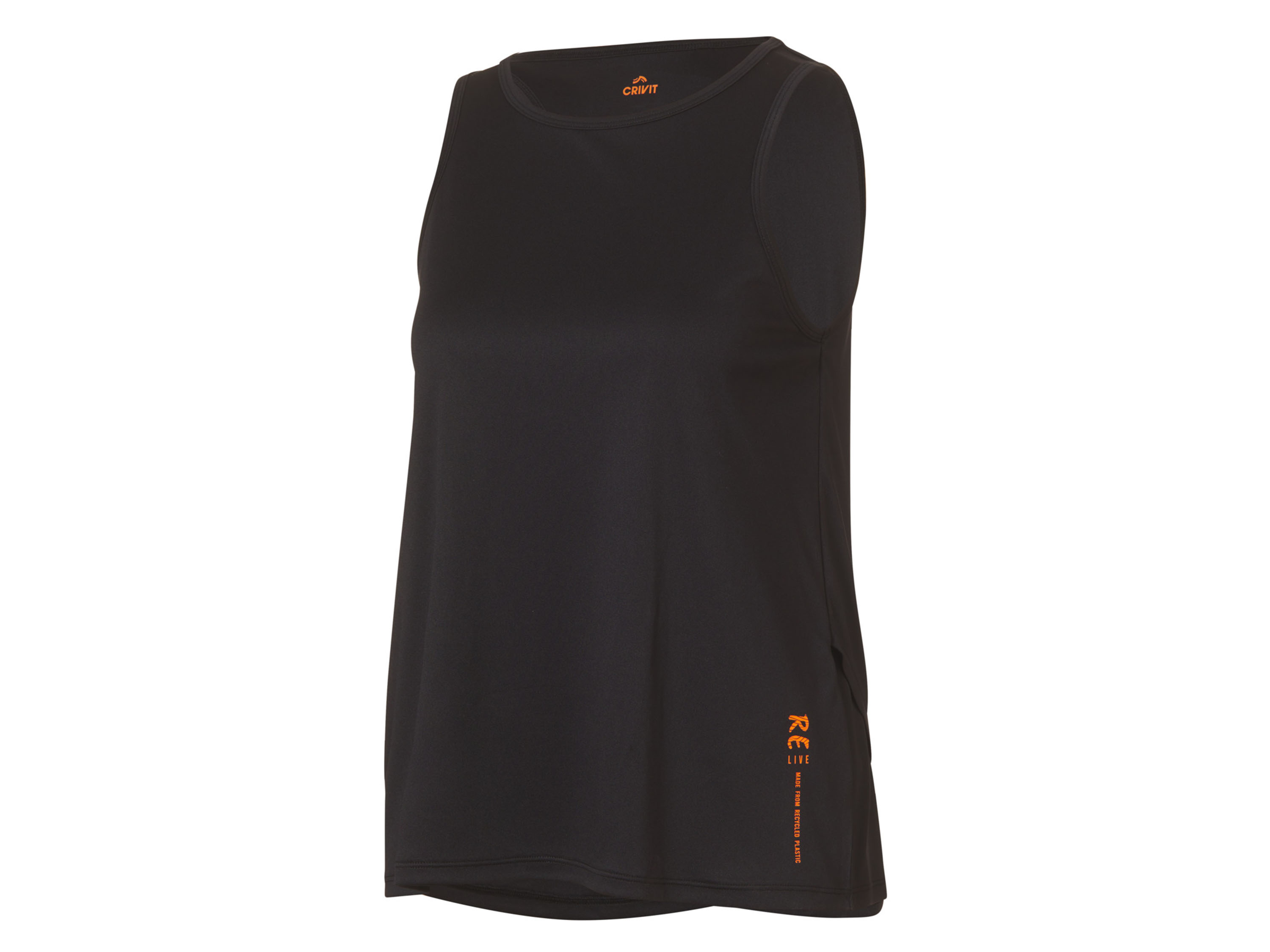 CRIVIT Dames sporttop (S (36-38), Zwart)