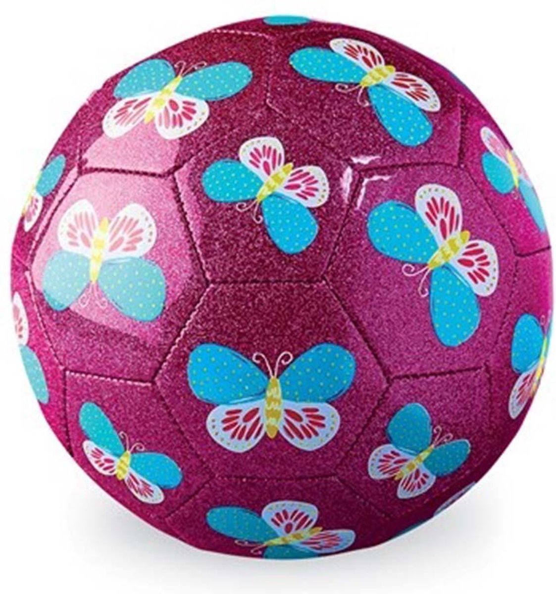 Crocodile Creek 18 cm Glitter Soccer Ball/Butterfly