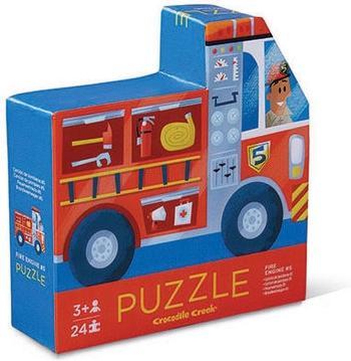 Crocodile Creek Dubbele Puzzel Brandweer (24st)