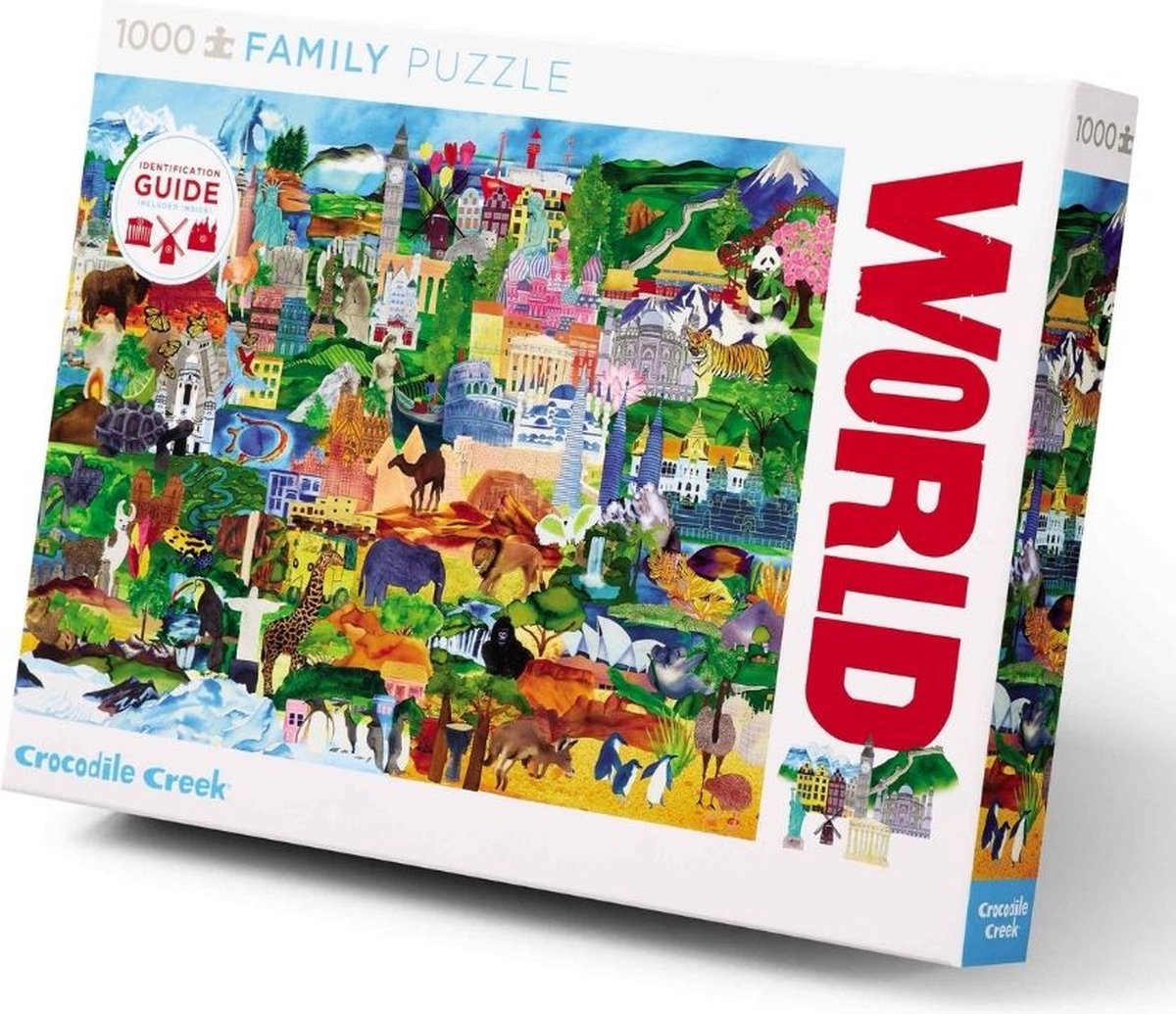 Crocodile Creek Family Puzzle World Collage - 1000 stukjes