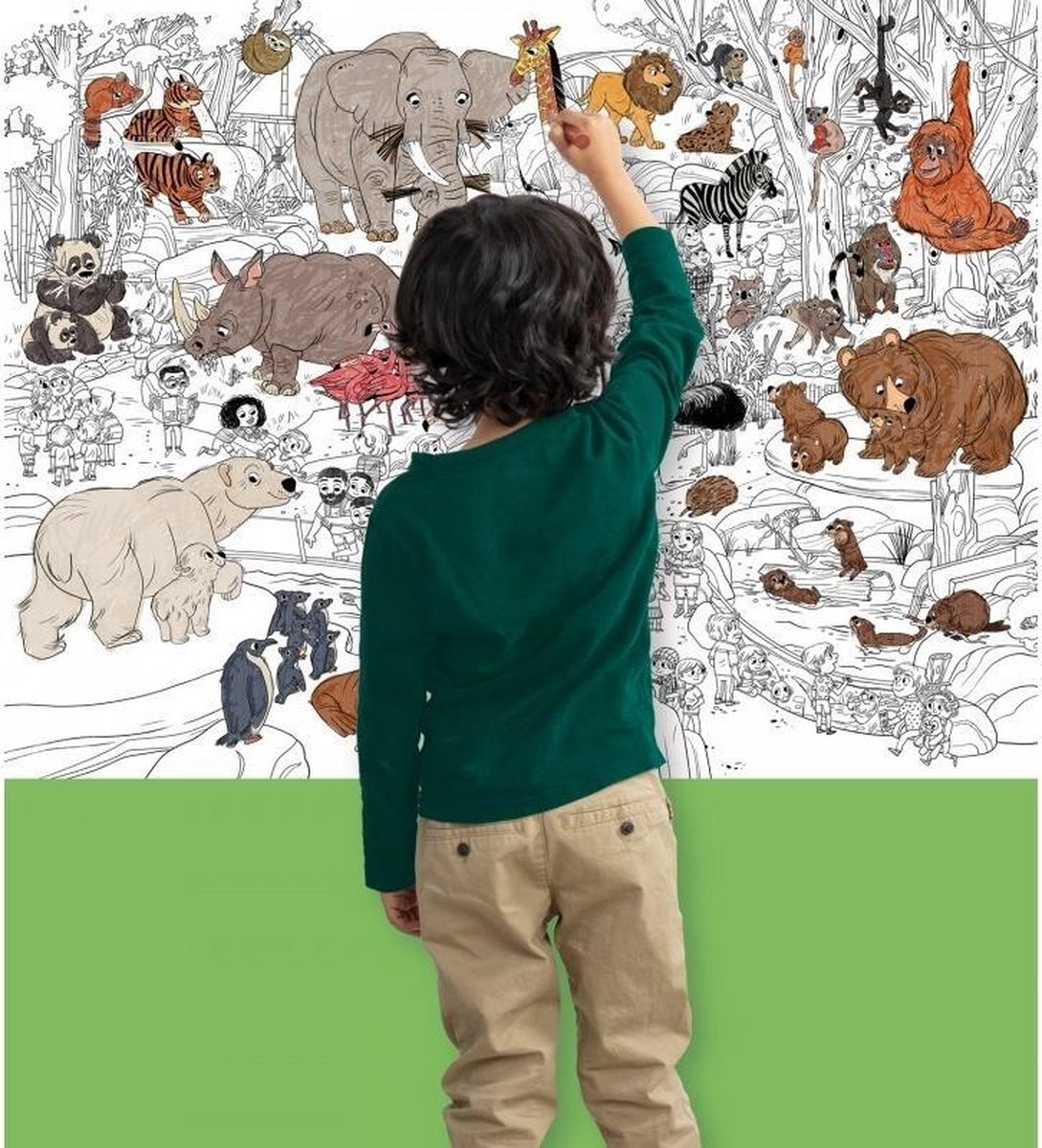 Crocodile Creek Giant Coloring Poster/Zoo