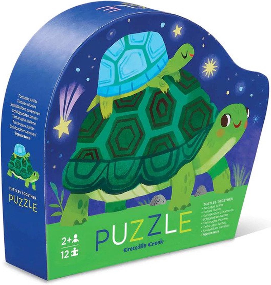 Crocodile Creek Mini Puzzel Turtles Together - 12 stukjes